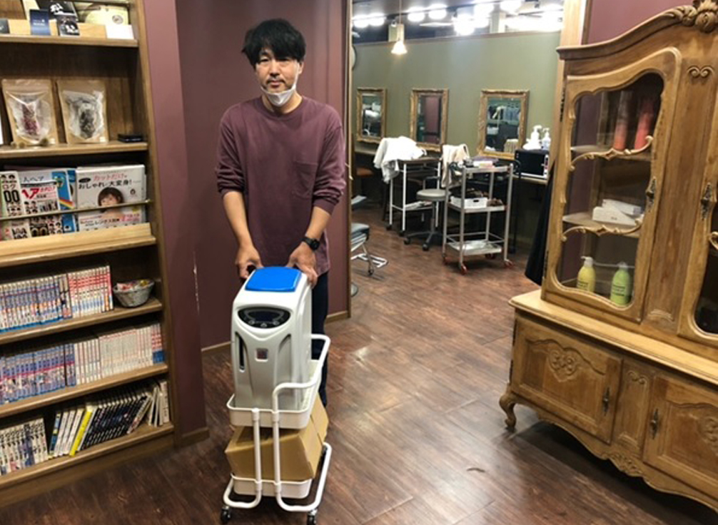 Image of hydrogen service at a beauty salon