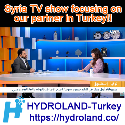Captured image of Syria TV show focusing on our partner in Turkey